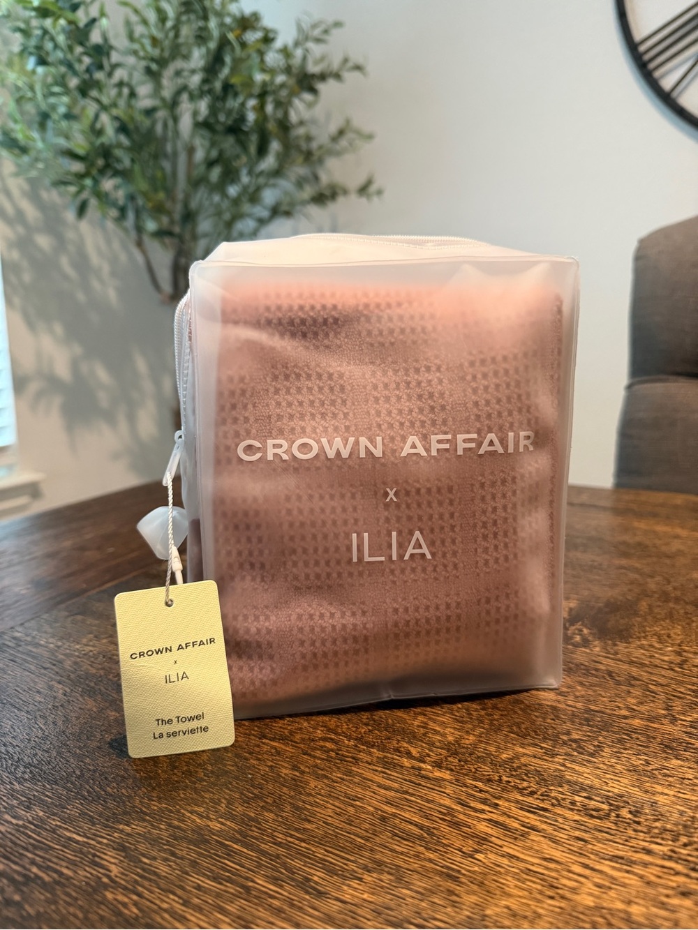 Crown Affair x ILIA Limited Edition Rose Waffle Towel